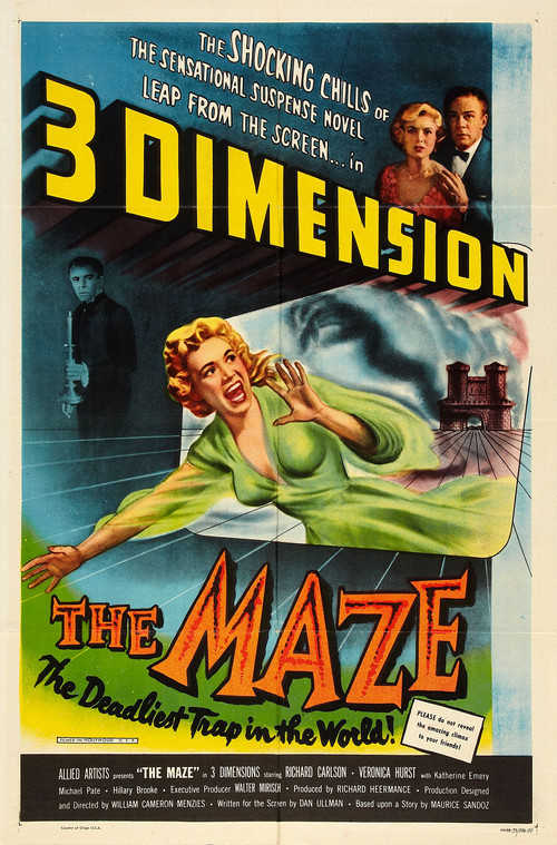 Movie poster for The Maze (1953)