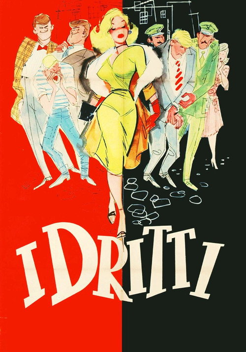 Movie poster for I dritti (1957)