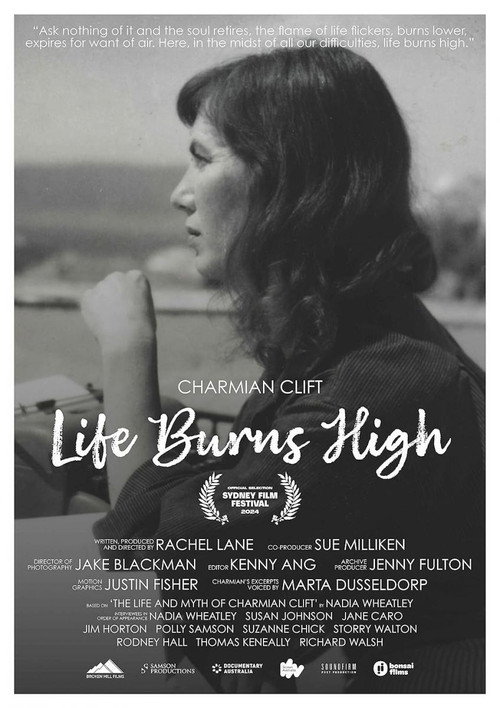 Movie poster for Charmian Clift - Life Burns High (2024)