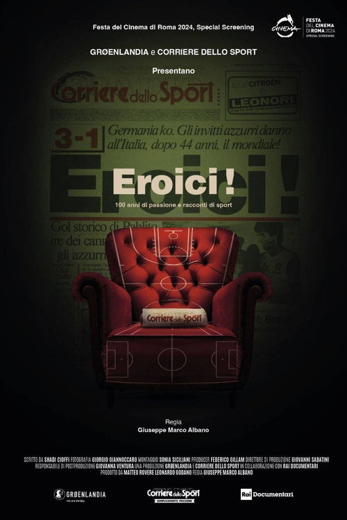 Movie poster for Eroici! - 100 anni di passione e racconti di sport (2024)