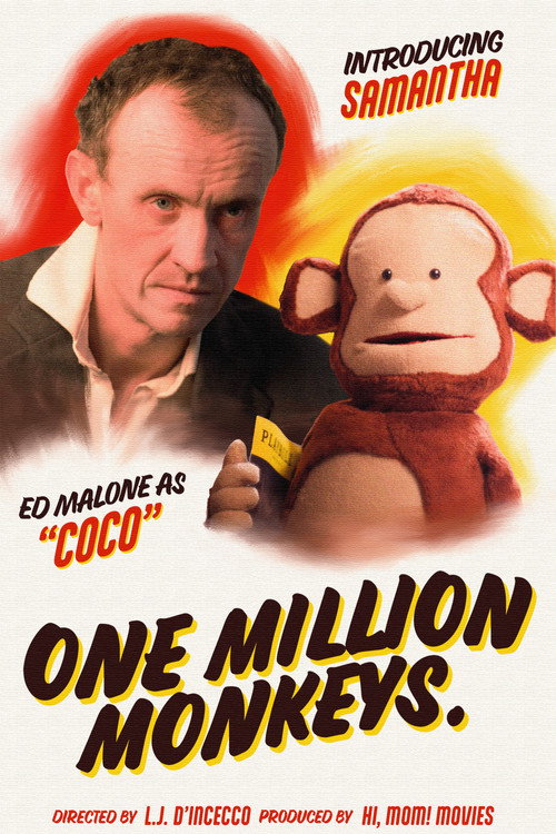 Movie poster for ONE MILLION MONKEYS. (2026)