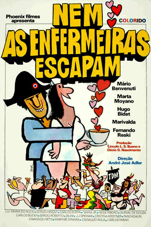 Movie poster for Nem as Enfermeiras Escapam (1977)