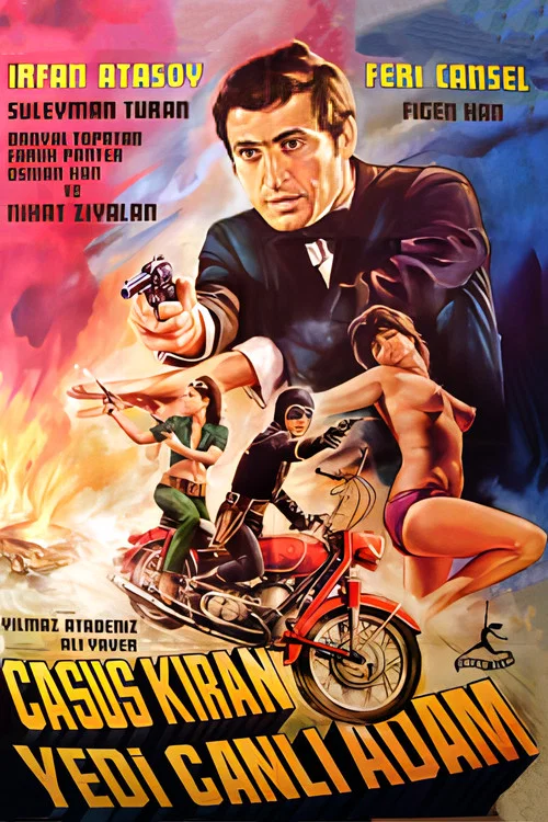 Movie poster for Casus Kıran: 7 Canlı Adam (1970)