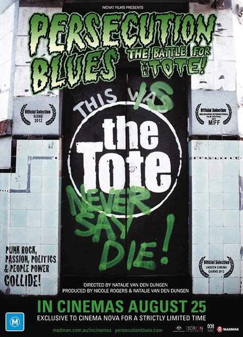 Movie poster for Persecution Blues: the Battle for the Tote! (2011)