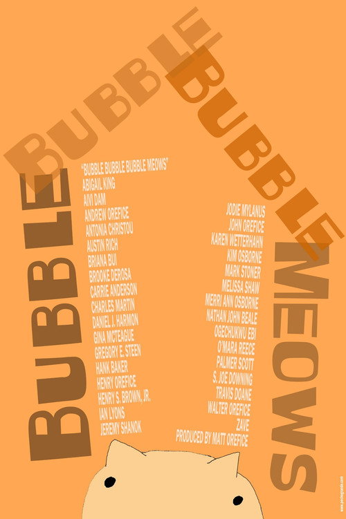 Movie poster for Bubble Bubble Bubble Meows (2022)