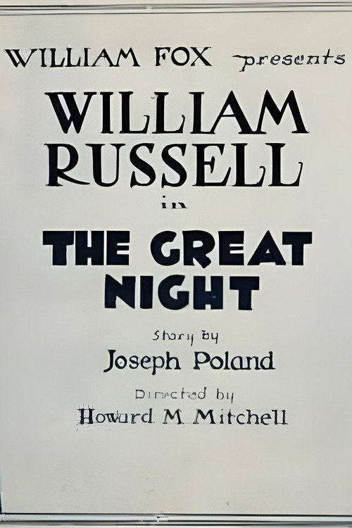 Movie poster for The Great Night (1922)