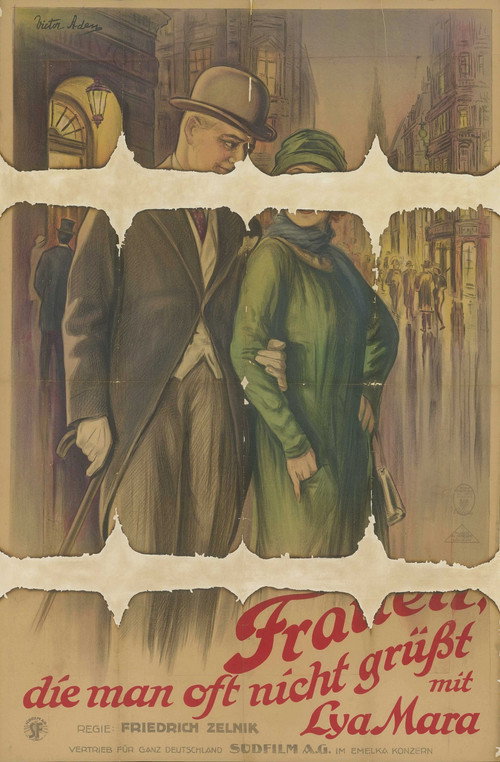 Movie poster for Frauen, die man oft nicht grüßt (1925)