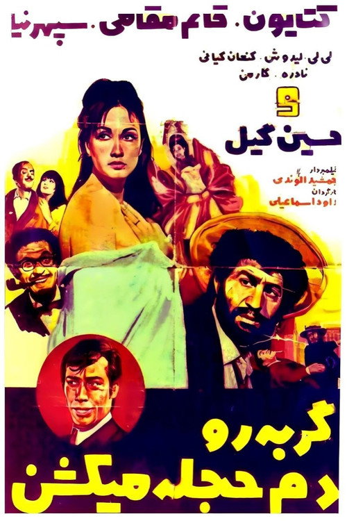 Movie poster for Gorbeh ro dameh hejleh mikoshan (1969)
