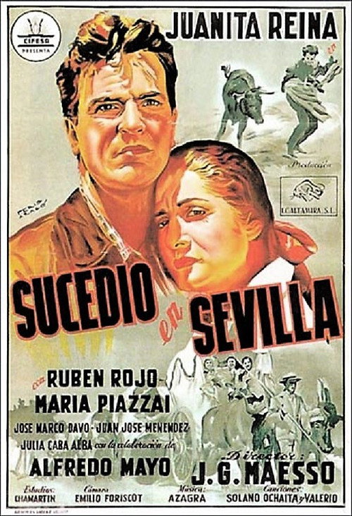 Movie poster for Sucedió en Sevilla (1955)