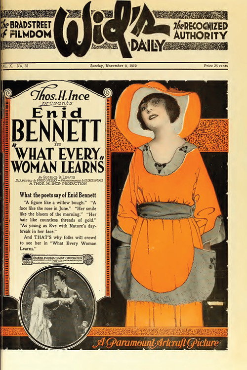 Movie poster for What Every Woman Learns (1919)