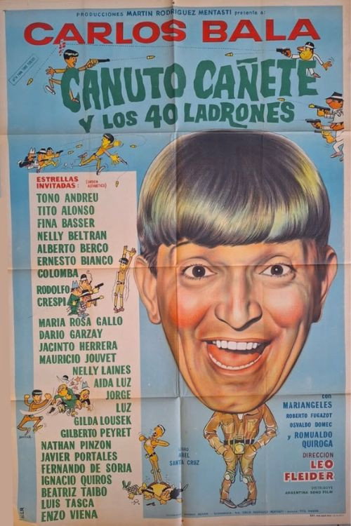 Movie poster for Canuto Cañete y los 40 ladrones (1964)