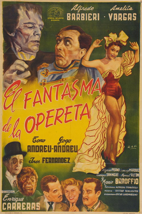 Movie poster for The Phantom of the Operetta (1955)
