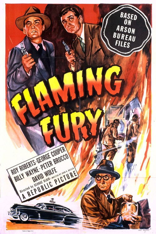 Movie poster for Flaming Fury (1949)