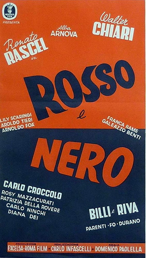 Movie poster for Rosso e nero (1954)