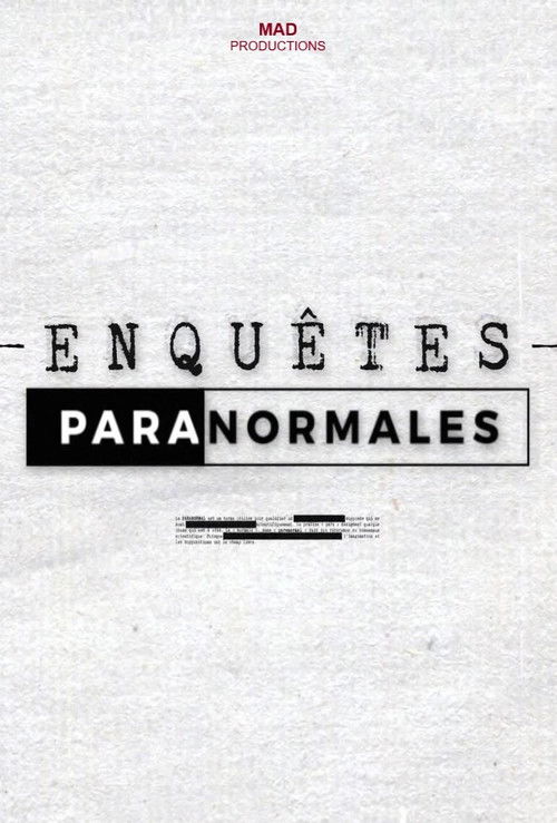 Enquêtes paranormales poster