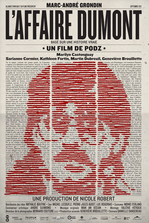 Movie poster for L'affaire Dumont (2012)