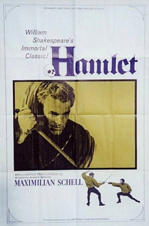 Movie poster for Hamlet, Prince of Denmark (1961)