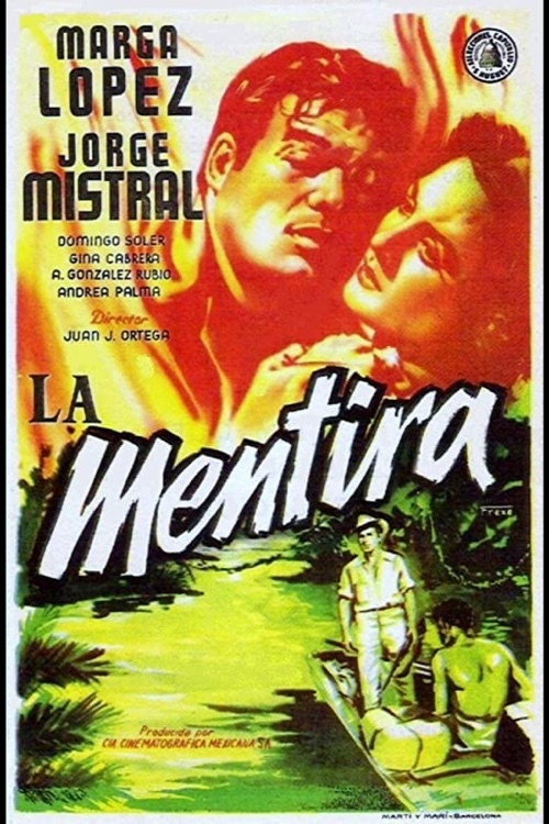 Movie poster for La mentira (1952)