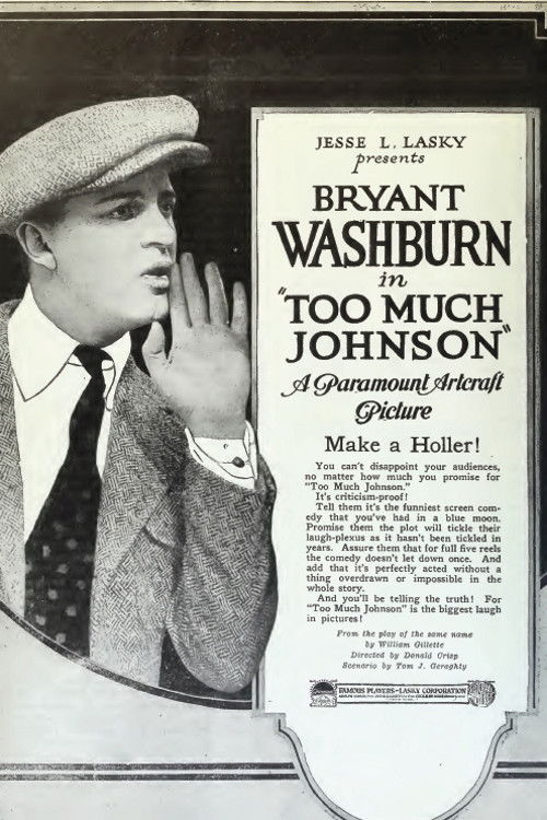 Movie poster for Too Much Johnson (1919)