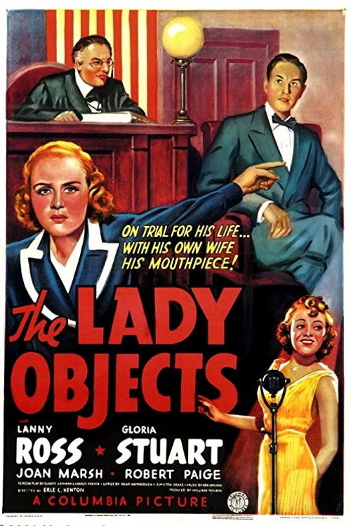 Movie poster for The Lady Objects (1938)