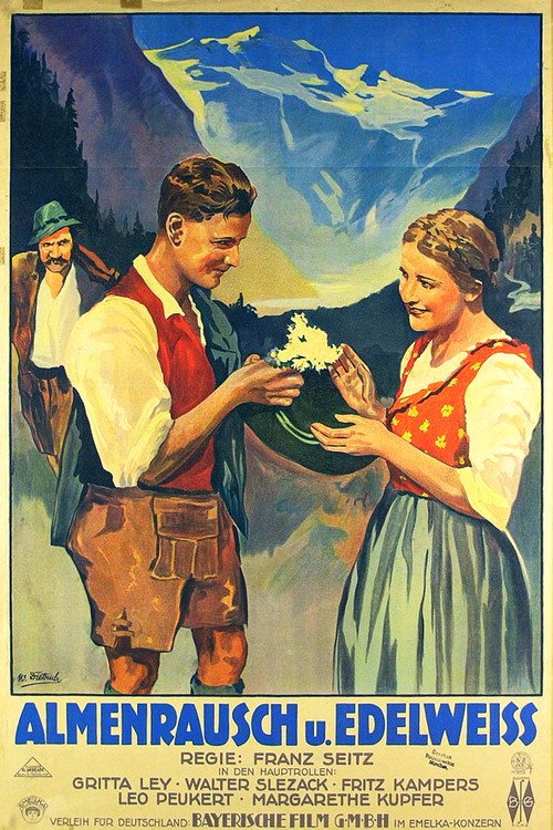 Movie poster for Almenrausch und Edelweiss (1928)