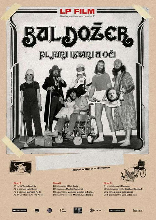 Movie poster for Music Is the Art of Time 2, LP film Buldozer – Spit Truth Into the Eyes (2017)