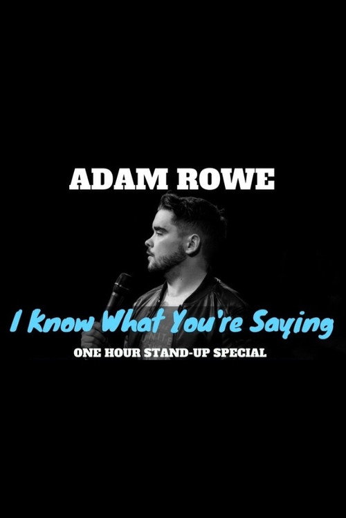 Movie poster for Adam Rowe: I Know What You're Saying (2017)