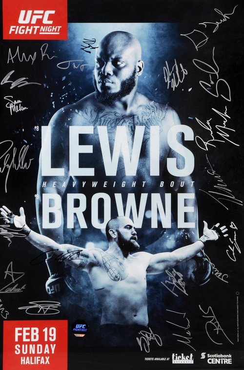 Movie poster for UFC Fight Night 105: Lewis vs. Browne (2017)