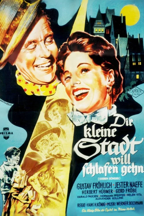 Movie poster for The Little Town will go to Sleep (1954)