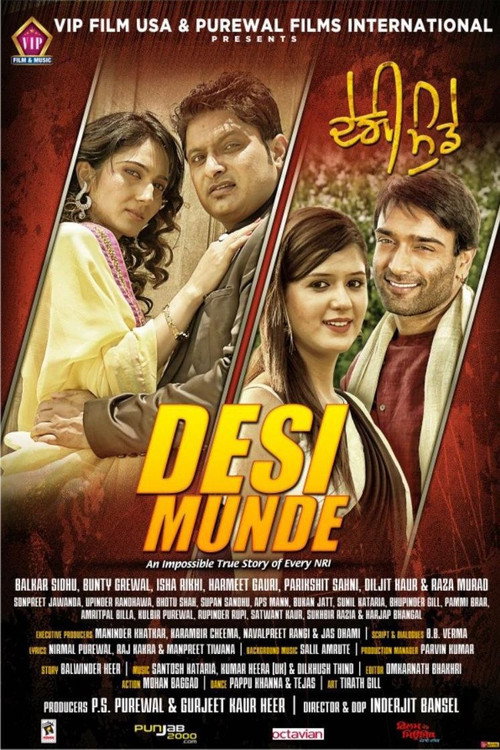 Movie poster for Desi Munde (2016)