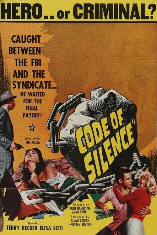 Movie poster for Code of Silence (1960)