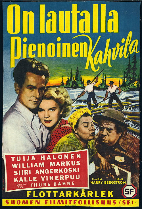 Movie poster for On lautalla pienoinen kahvila (1952)
