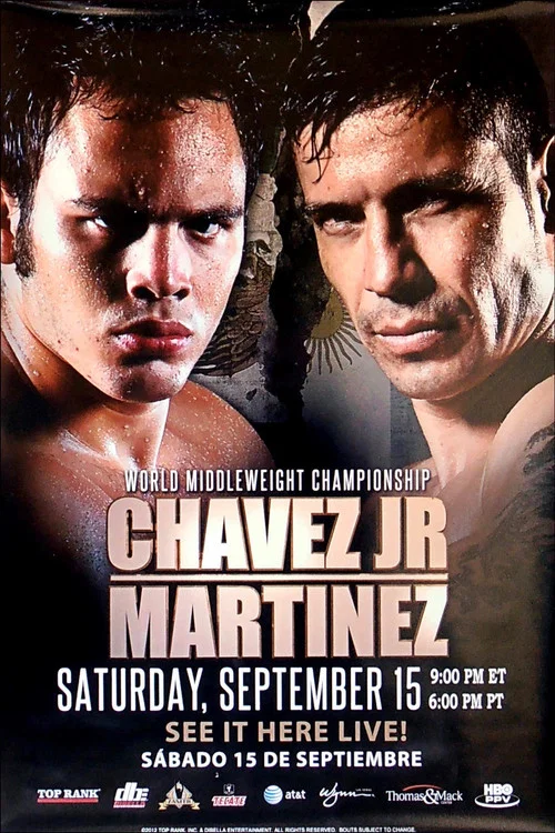 Movie poster for Julio Cesar Chavez Jr. vs. Sergio Martinez (2012)