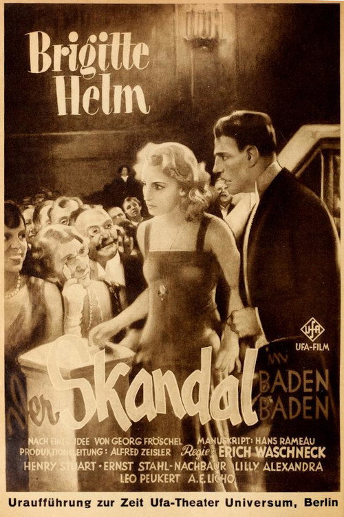Movie poster for Skandal in Baden-Baden (1929)