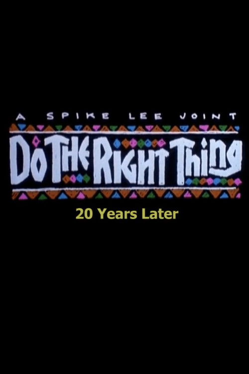 Movie poster for Do the Right Thing: 20 Years Later (2009)