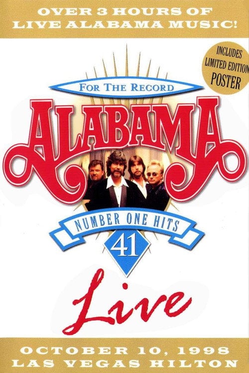 Movie poster for Alabama: 41 Number One Hits Live (1998)