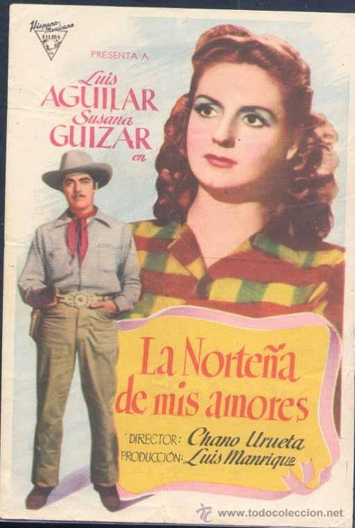 Movie poster for La norteña de mis amores (1948)