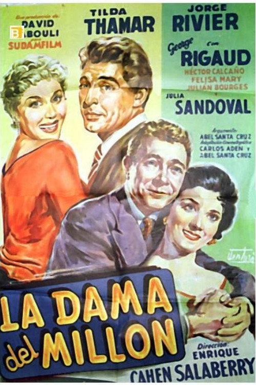 Movie poster for La dama del millón (1956)