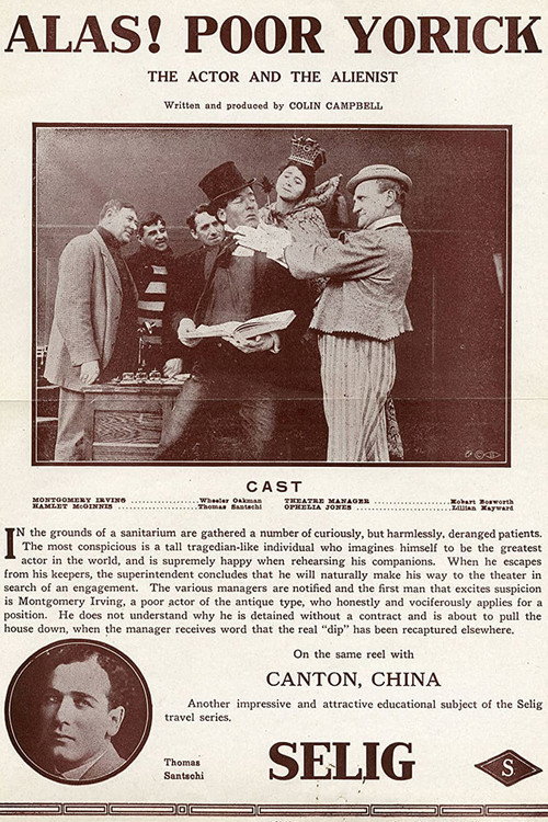 Movie poster for Alas! Poor Yorick! (1913)