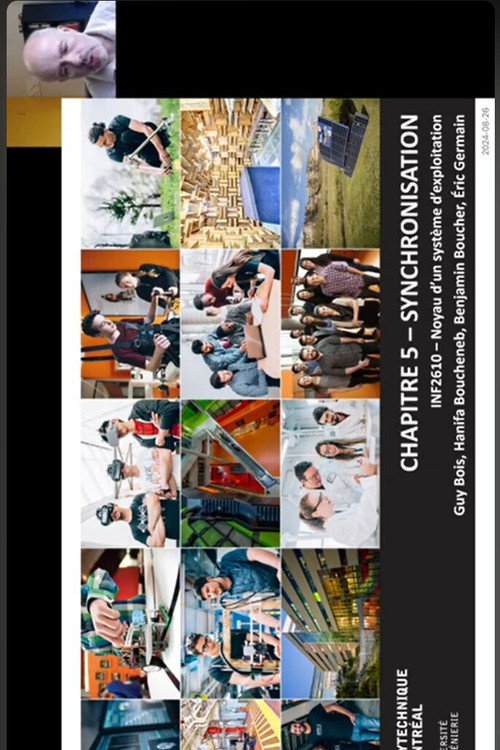 Movie poster for La synchronisation des processus