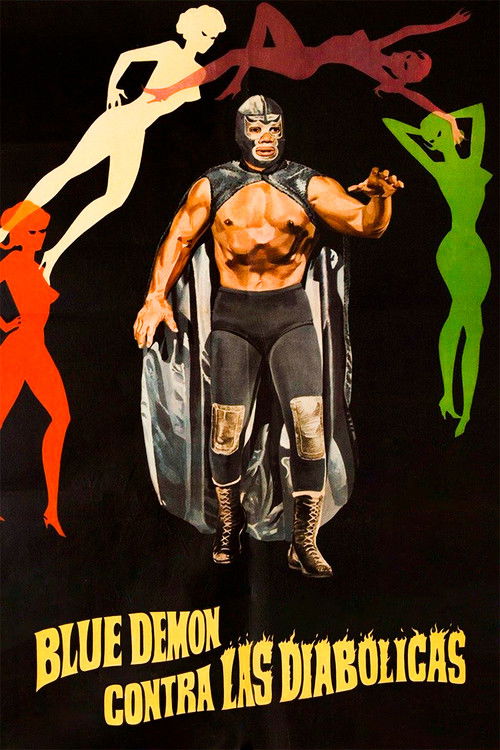 Movie poster for Blue Demon vs. the Diabolical Women (1968)