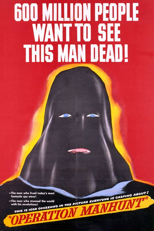 Movie poster for Operation Manhunt (1954)