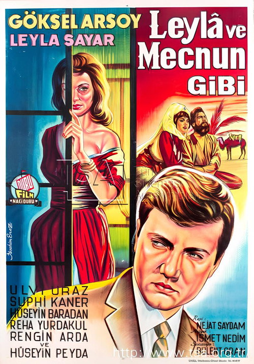 Movie poster for Leyla İle Mecnun Gibi (1963)