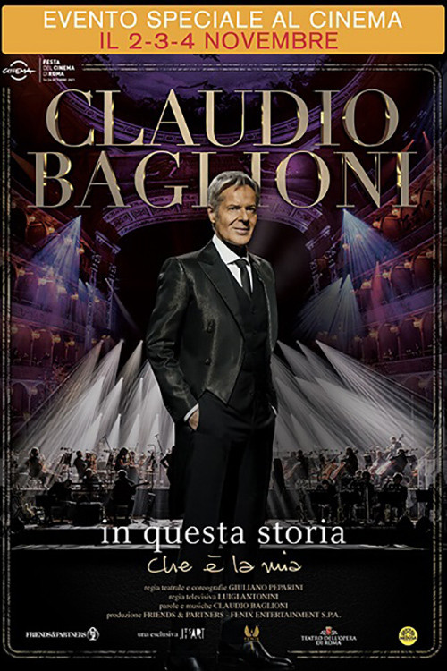 Movie poster for Claudio Baglioni - In questa storia che è la mia (2021)