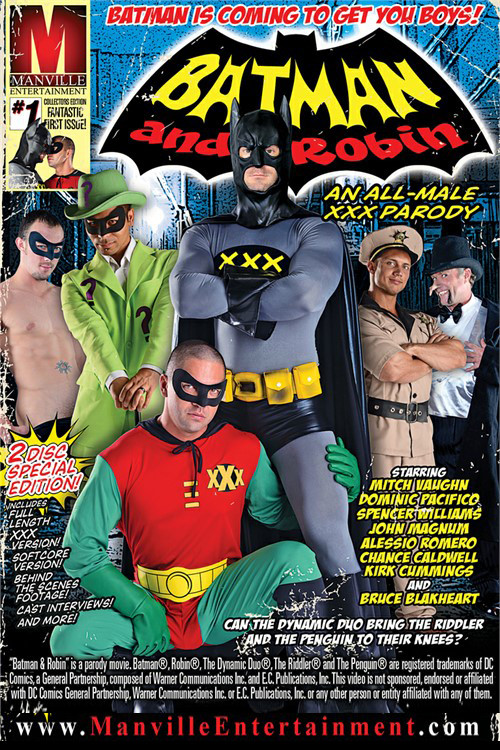 Movie poster for Batman and Robin: An All-Male XXX Parody (2012)