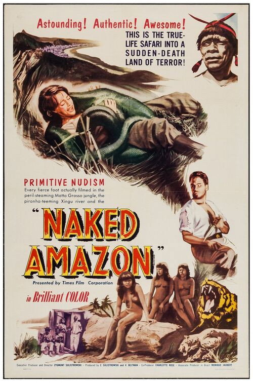 Movie poster for Naked Amazon (1954)