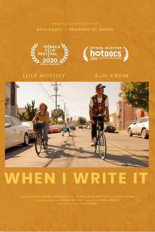 Movie poster for When I Write It (2020)