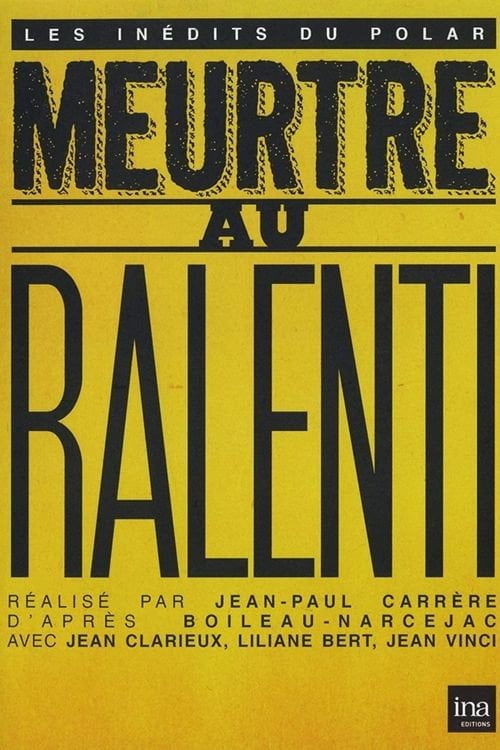 Movie poster for Meurtre au ralenti (1959)