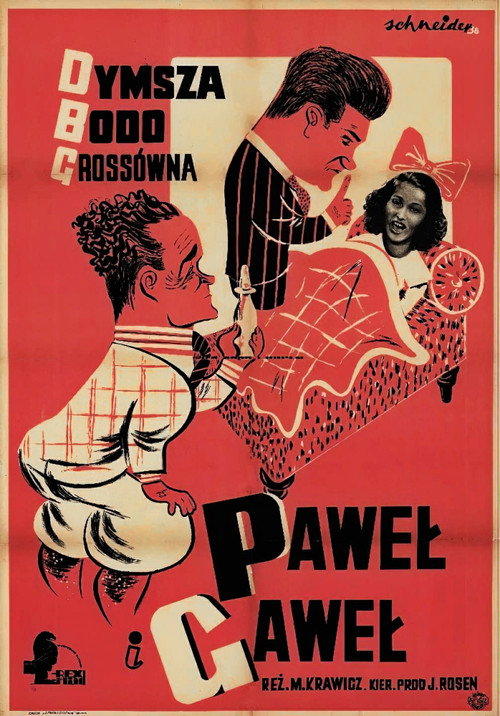 Movie poster for Paweł & Gaweł (1938)