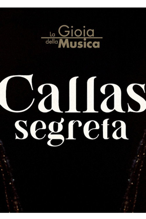 Movie poster for Callas Segreta (2023)
